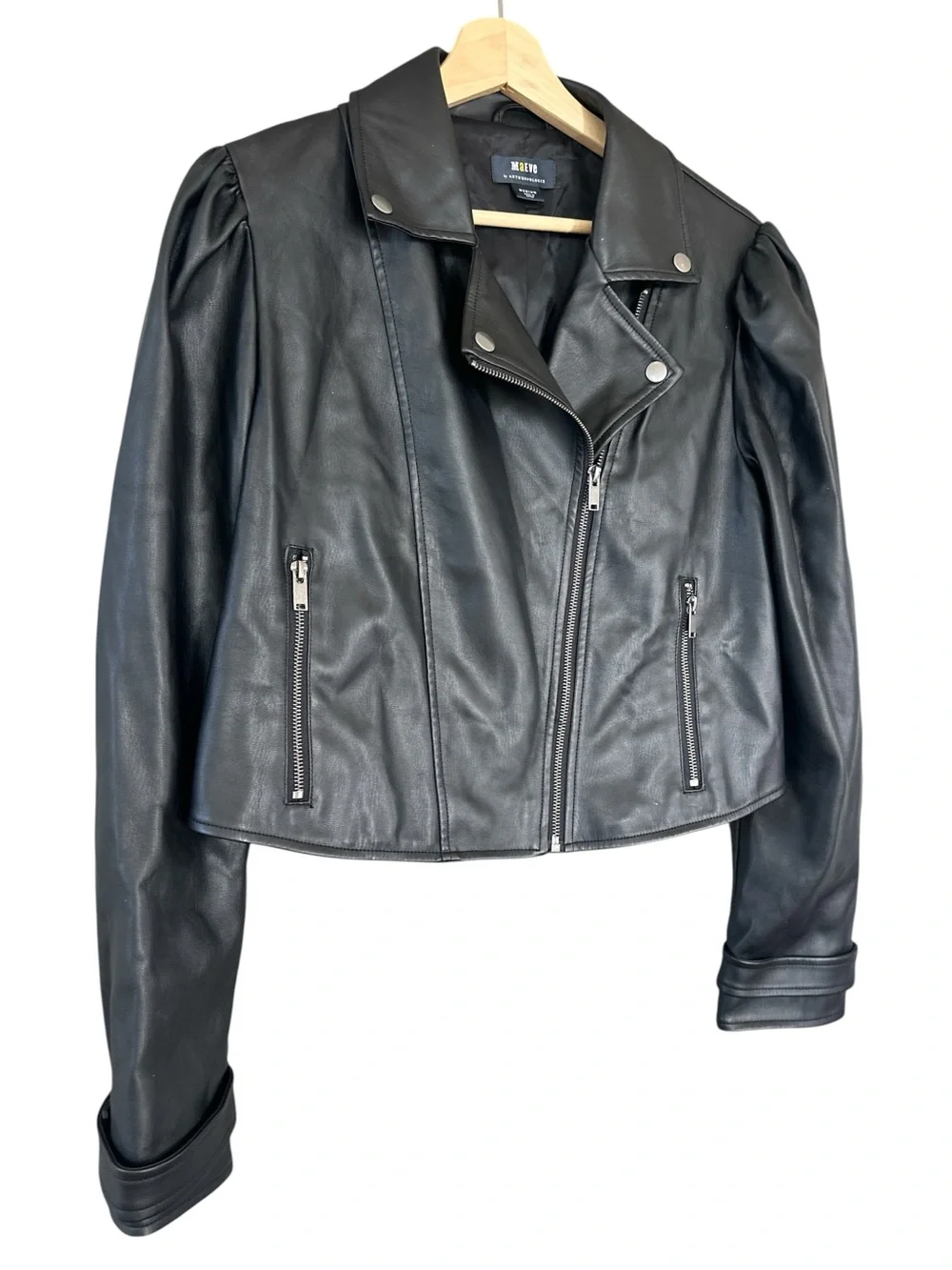 Maeve Faux Leather Femme Moto Jacket - Picture 7 of 13